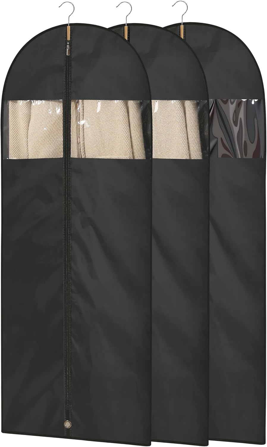 Bolsas plegables con ventana 65" set 3