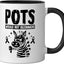 Taza Cerámica para Síndrome POTS Negro/Blanco