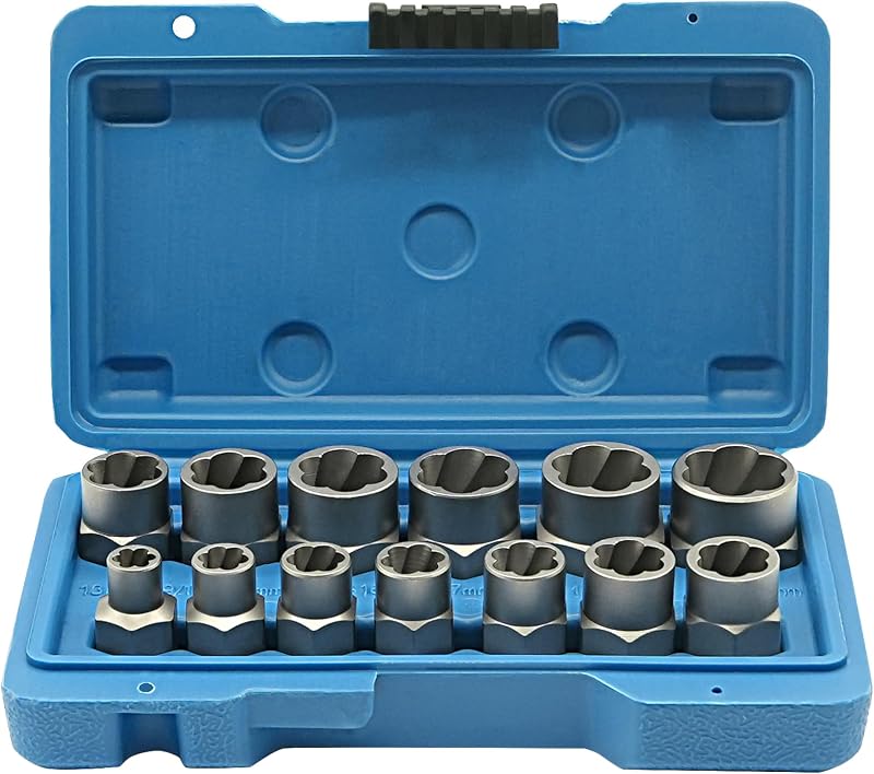 Set 13 Extractores Multilínea 3/8pulg para Pernos Rotos