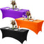 3 Manteles Elastano Halloween 6ft Negro Naranja Morado