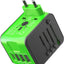 Adaptador viaje internacional 1USB-C 3USB-A 2500W
