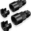 2 Pzas Adaptador Combustible 3/8-5/16" SAE Aluminio