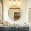 Lámpara baño moderna con pantalla vidrio transparente