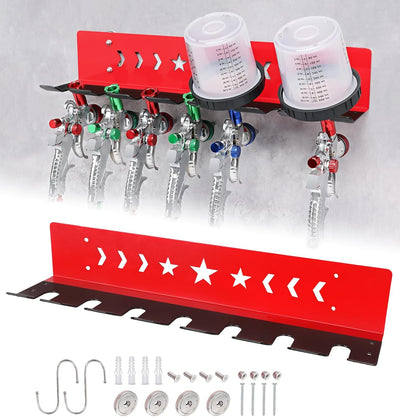 Estante pintura acero resistente con ganchos S para taller