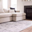 Alfombra área Stanhope 4x6ft rectangular gris/beige