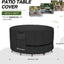 Funda redonda para muebles patio impermeable 600D 62pulg