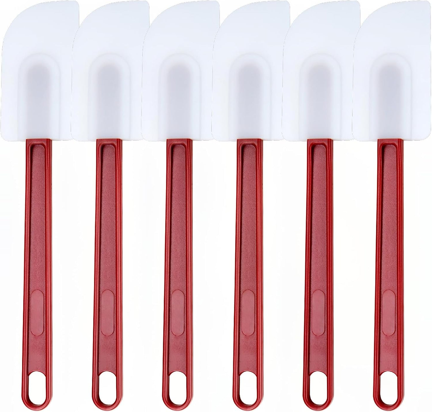 6 Pzas Espátulas Silicona 9.5pulg Resistentes Calor