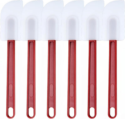 6 Pzas Espátulas Silicona 9.5pulg Resistentes Calor