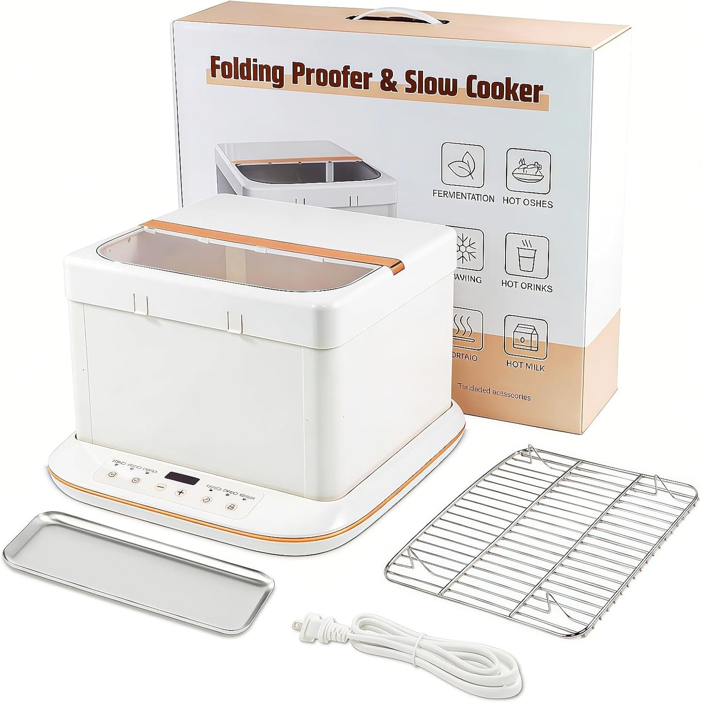 Caja plegable para pan ajustable 32-248°F con temporizador