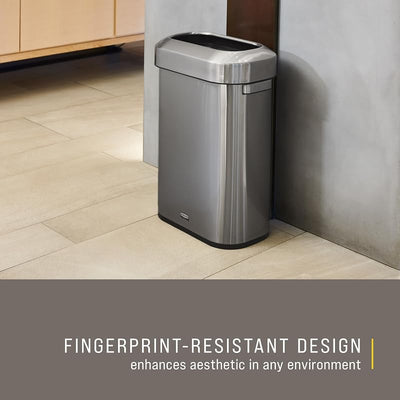 Contenedor basura acero inox 15gal para hotel