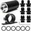 Filtro combustible 2.283" 30micrones Aluminio Negro