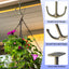 Gancho techo 2 puntas para baño cocina garaje set 8 bronce
