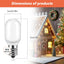 24 Bombillas LED T20 E12 0.7W 120V para Navidad