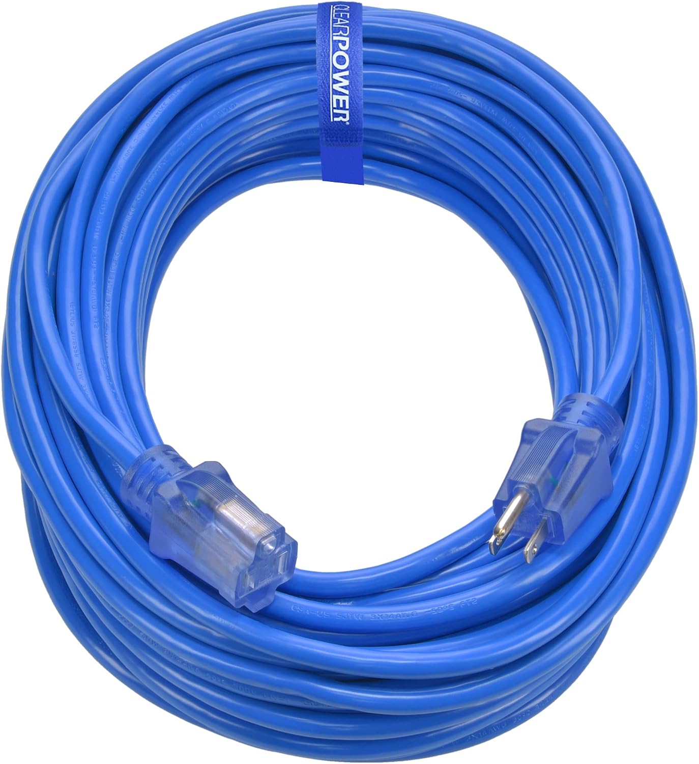 Cable extensión exterior 100ft azul para climas fríos