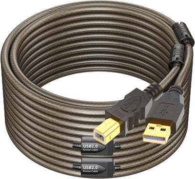 Cable USB 2.0 80pies activo para impresora escáner fax