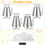 Set 4 Puntas Pastelería Acero Inox para Glaseado Churros
