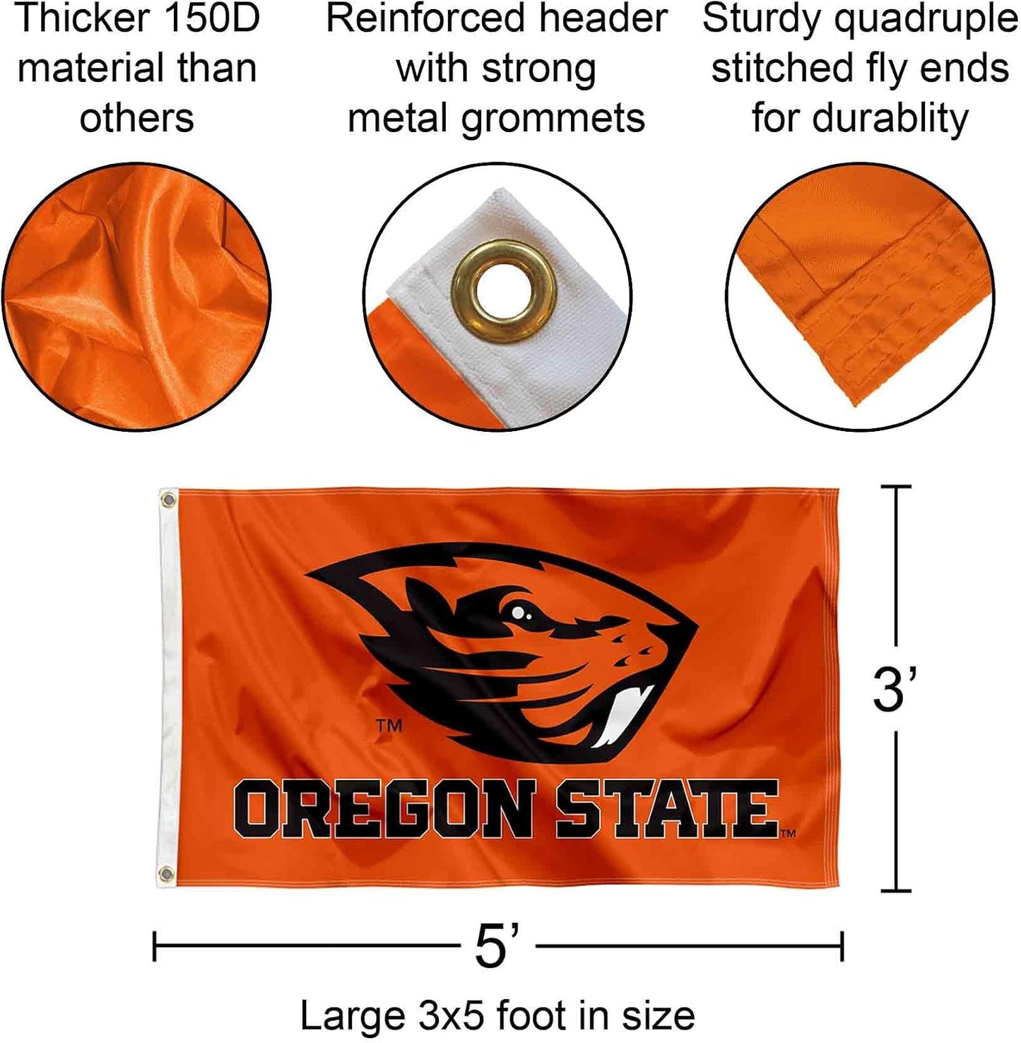 Bandera Universidad Oregon State Beavers