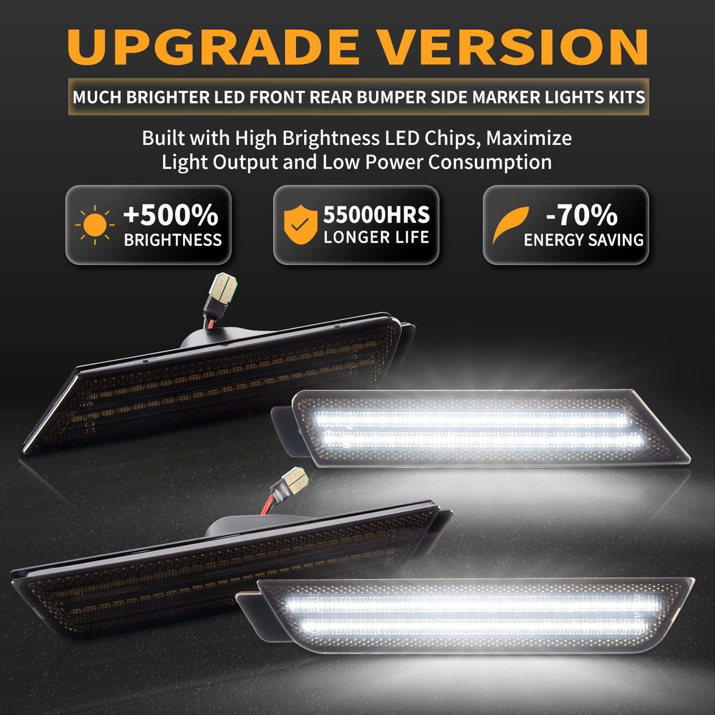 Luces LED laterales para Chevy Camaro 2010-15 4uds