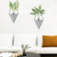 2 Macetas Colgantes Bohemias Pared Metal Decoración Moderna