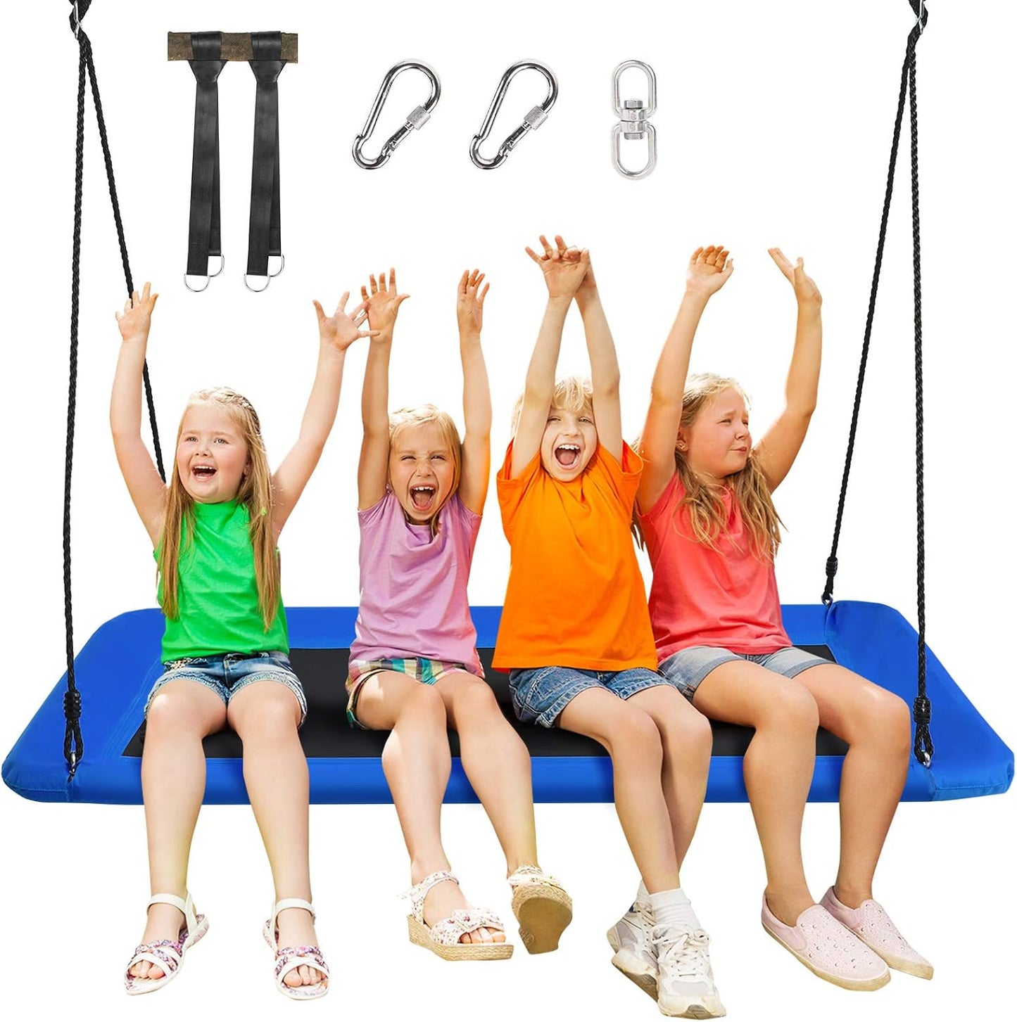 Columpio rectangular 60pulg para niños y adultos acero
