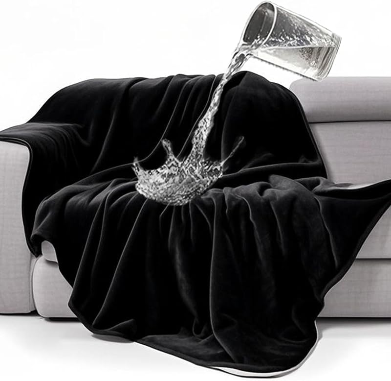 Manta impermeable sherpa para mascotas protege cama