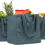 3 Pzas Bolsas Lona Comestibles XL con Bolsillos Correa