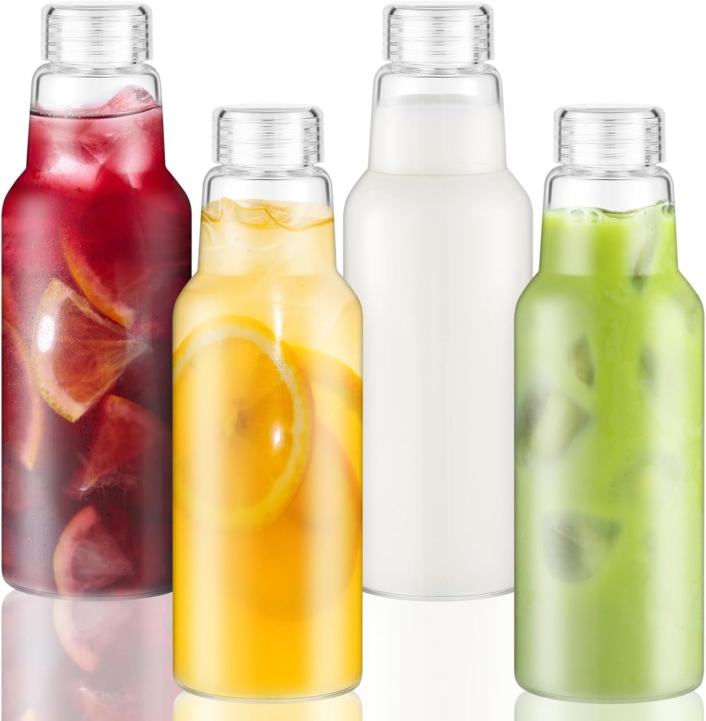 Botellas vidrio borosilicato 34oz sin BPA para jugos