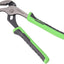 Alicates lengüeta ranura 8pulg mango goma negro verde