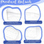 8 Cestas Transparentes Pared Organiz. Puerta Baño Cocina