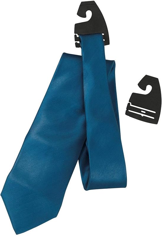 Ganchos plástico para corbatas colgar cuello negro 100 pzas