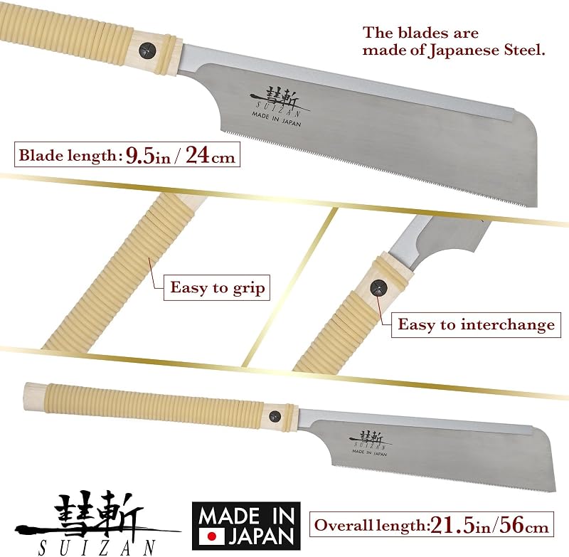 Sierra de mano japonesa Milano 9.5" corte angular