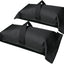 Bolsas arena rellenables 60lb para sombrilla jardín 2 negro