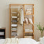 Organiz. colgante armario 6 estantes beige 2 pack