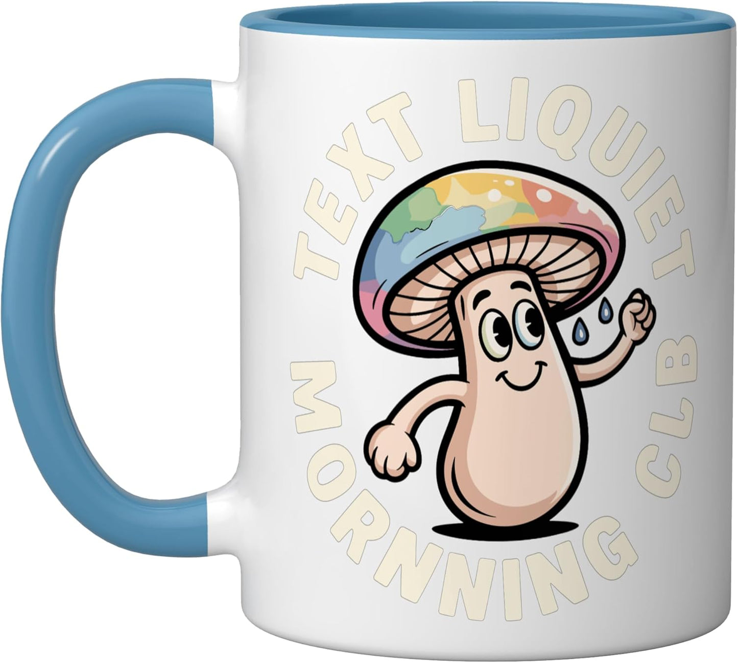 Taza Cerámica Humorística Globo Azul/Blanco