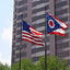 Bandera Ohio 3x5pulg doble cara 3 capas lona cosida