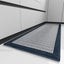 Tapete cocina antiderrap goma 20x47" azul
