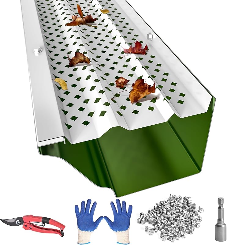 Protectores canalones 6pulg aluminio blanco 64pcs con