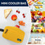 Bolsa enfriadora reutiliz. para snacks viajes amarilla