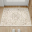 Tapete antiderrap 2x3ft beige floral entrada