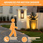 2 Luces Pared Exteriores Sensor Movimiento Bronce