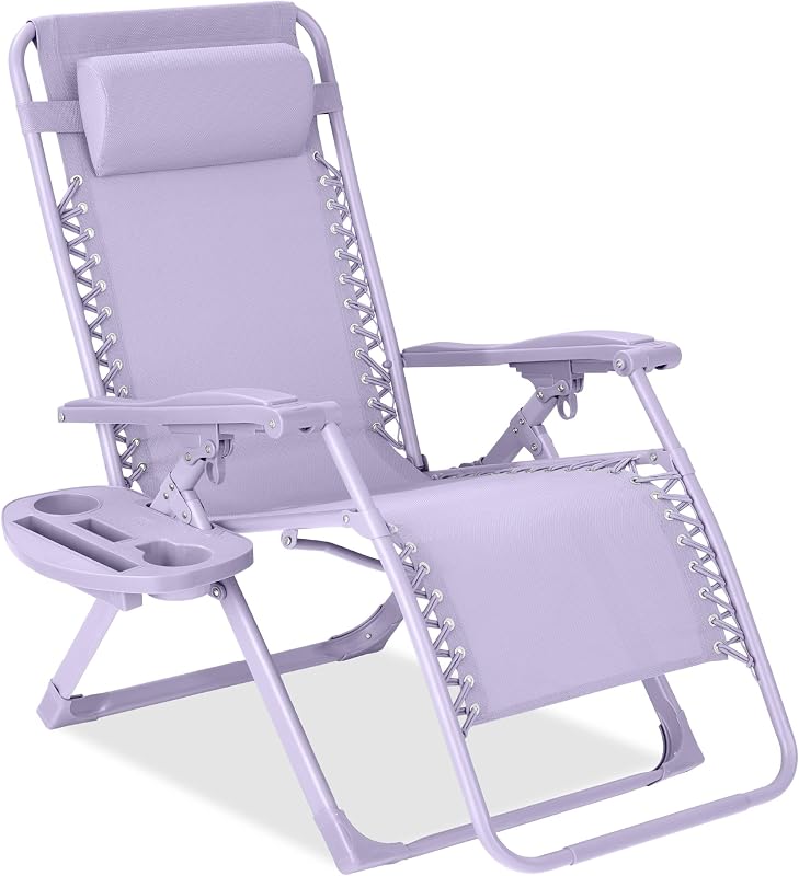 Silla ajustable gravedad cero reclinable plegable lavanda