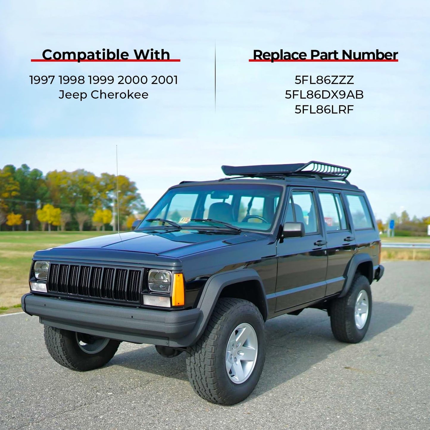Cubierta lámpara matrícula trasera Jeep Cherokee 5FL86ZZZ