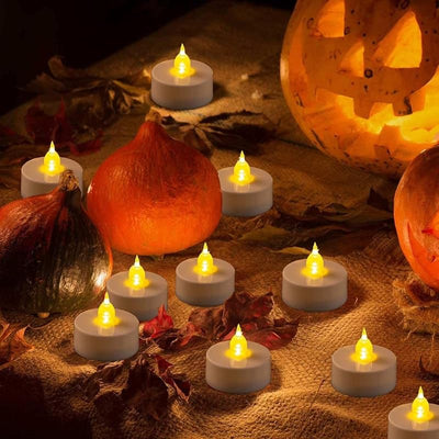 24 Velas LED Té Amarilla Cálida Sin Llama para Regalo