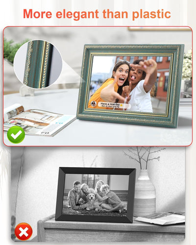Marco digital Frameo 10.1pulg WiFi 32GB pantalla táctil HD azul