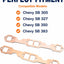 Set 2 Pzas Juntas Escape Cobre Chevy 327 350
