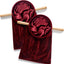 2 Pzas Bolsa Ofrenda Iglesia Asas Madera 15.75x7.87pulg Rojo