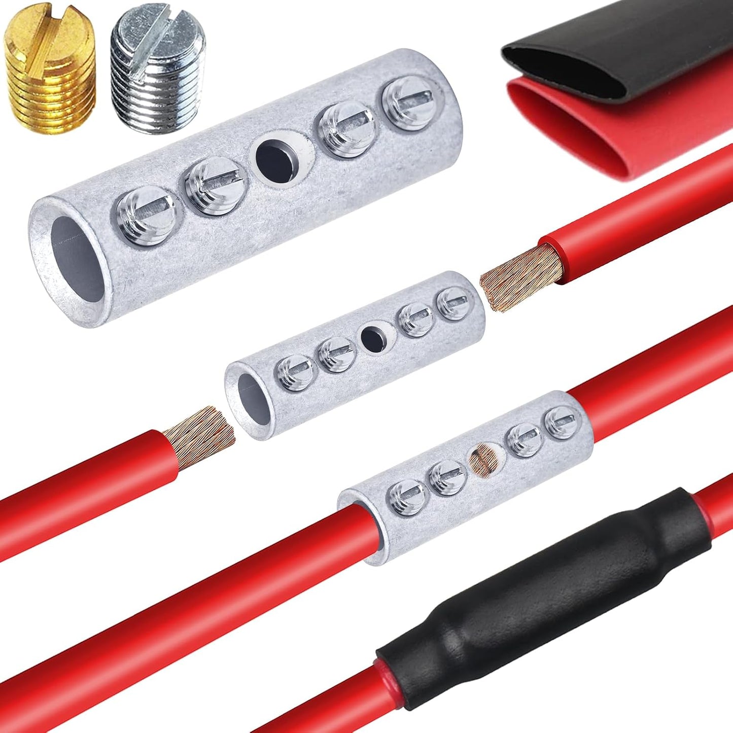 Conectores empalme mecánico 4/0 AWG 4 Pzas