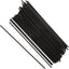Pajita negra 7.5pulg pack 1000