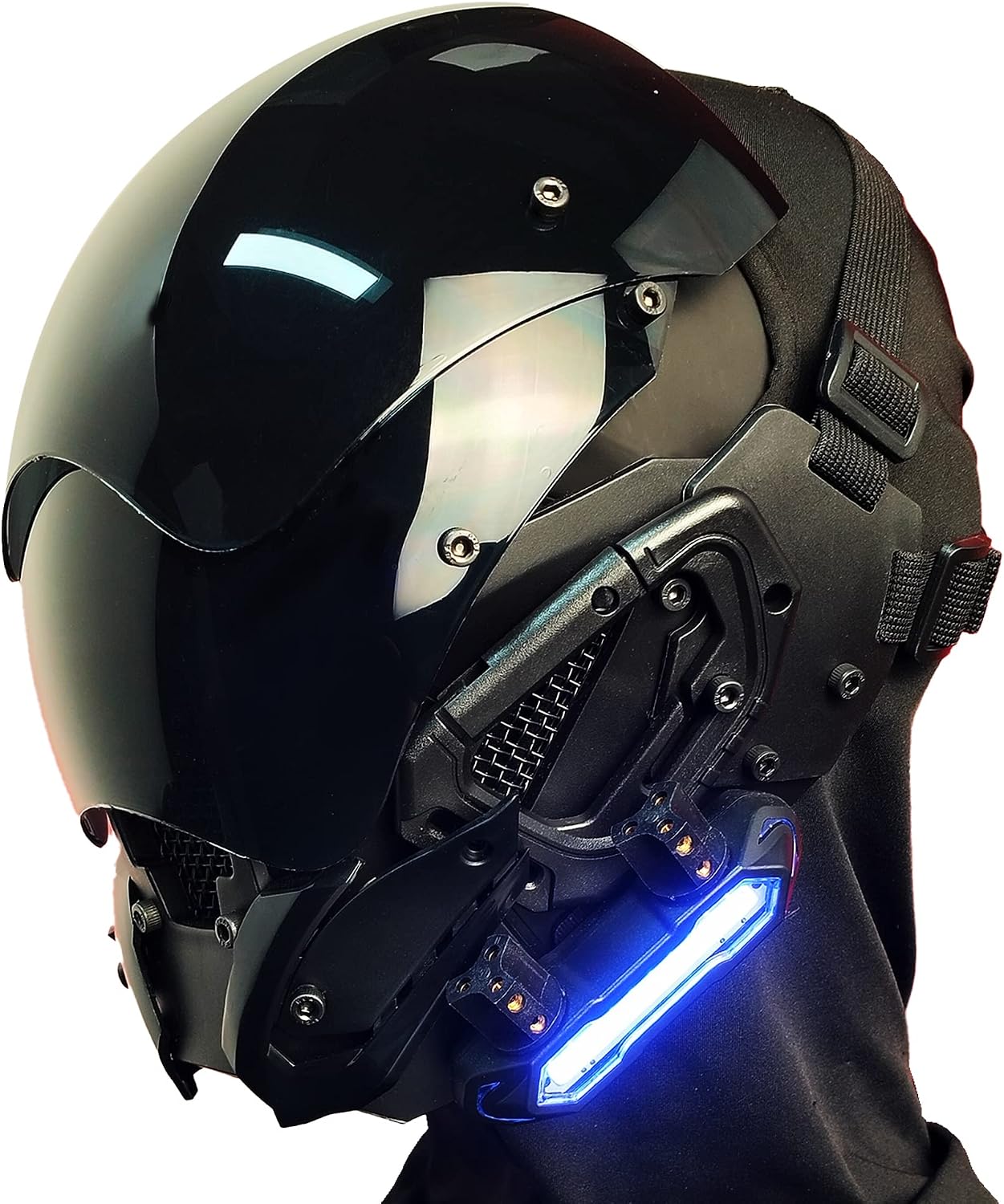 Casco Punk Futurista Máscara Cosplay Halloween Adulto
