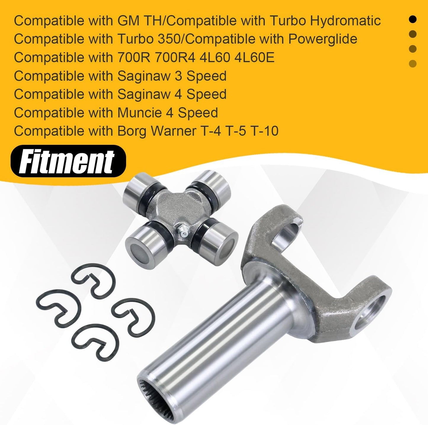 Eje deslizante transmisió GM Turbo 350 TH350 700R4 spl